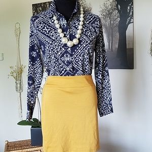 H&M Blue paisley shirt